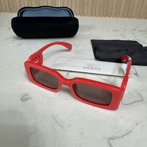Gucci Red Sunglasses